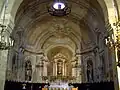 Le décor en trompe-l'œil du chœur de l'église (janv.&nbsp;2010)