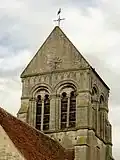 Étage de beffroi du clocher.
