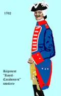 régiment des carabiniers du comte de Provence de 1762 à 1767