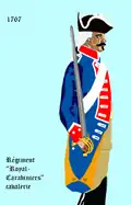 régiment des carabiniers du comte de Provence de 1767 à 1776