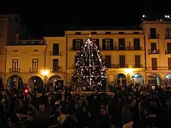 La Piazza Duomo (place de la cathédrale), à Noël.