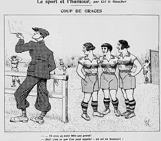 Illustration de la revue mensuelle du Club athlétique Société Générale, février 1931.