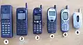 Téléphones mobiles (années 1990).