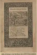 Cénis fille muée en homme, gravure de Bernard Salomon publiée dans la Métamorphose d'Ovide figurée par Jean de Tournes dans l'édition de 1564.