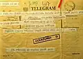 Un télégramme censuré, 1982.