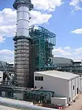 Une tranche à cycle combiné gaz en construction.