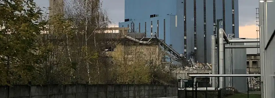 La salle des machines de 1920, démolie en 2021.