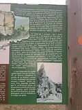 Panneau explicatif sur le site du « centre de la Pangée ».