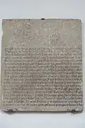 Plaque funéraire de Pierre Cossart.
