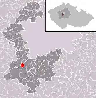Localisation de Černolice