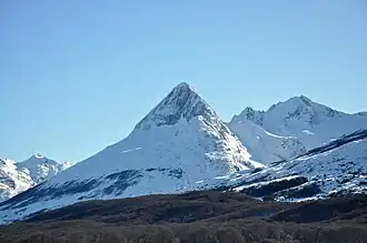 Vue cerro Bonete (face est sud-est).