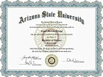 Image illustrative de l’article Bachelor of Science