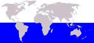 Description de l'image Cetacea range map Antarctic Minke Whale.png.