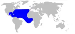 Aire de répartition du Mésoplodon de Gervais