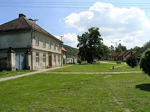 Cetechovice : centre du village.