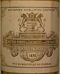 Une étiquette de Filhot 1970
