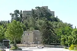 Vue du rocher du château depuis le nord (D56)
