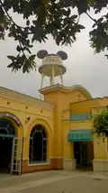 Le Château d'Eaureilles du parc Walt Disney Studios, en juin 2016 (logo actuel).