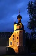 Le château d'Havré illuminé en 2024.