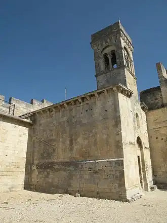 Chapelle Saint-Louis dans l'enceinte du château de Beaucaire.