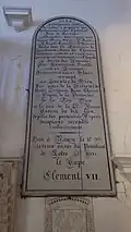 Panneau d'Indulgences