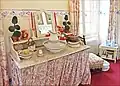 Château de Breteuil. Table de toilette au XIXe&nbsp;siècle.