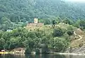 Vue au-dessus du lac.