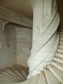 Escalier : noyau central.