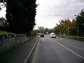 Le château,  vu de la route de Dublin.