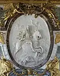Louis XIV en empereur romain vainqueur, dans le salon de la guerre.