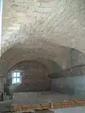 vue de l'intérieur des écuries
