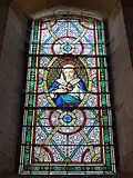 Vitrail sacré-cœur de la Vierge Marie