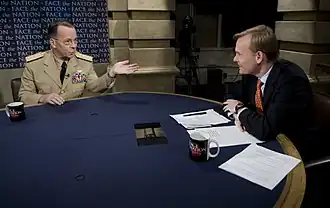 John Dickerson en entretien avec Michael Mullen en 2009.