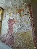 Fresque de la nef : Personnages XIIe&nbsp;siècle.