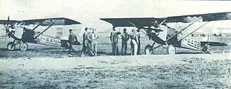 Vue de l'avion.