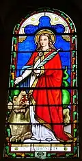 Vitrail, sainte Marguerite.
