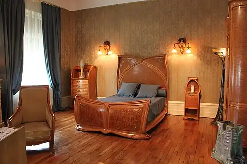 Chambre à coucher Majorelle, musée de l'École de Nancy.