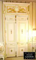 Dorure des boiseries d'un hôtel particulier du XIXe&nbsp;siècle Paris