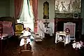 La chambre du Musicien (détail de l'aile Watteau).