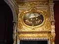 Détail de la Chambre Dorée, aménagée dans le château Renaissance au XVIIe&nbsp;siècle.