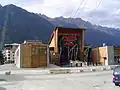 Départ et arrivée des cabines, photo prise le 21 août 2009.