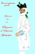 Chasseur du régiment de Champagne (futur 7e RI, décret d'application de 1779)