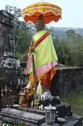 Dvarapala à Vat Phou à Champasak, Laos