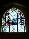 Saint Michel et sainte Geneviève (3e&nbsp;travée du bas-côté nord de la nef).