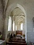 Chapelle d'angle nord, vue vers le sud.
