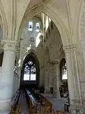Collatéral sud, vue par la 5e&nbsp;grande arcade.