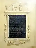 Plaque de fondation du chanoine Louis Jousset.