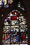 Naissance de la Vierge et mariage avec Joseph (5e&nbsp;travée du collatéral nord).