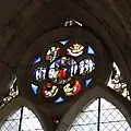Saint Nicolas, Adam et Ève et Évangélistes (4e&nbsp;travée du collatéral sud).