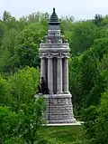 Monument à la mémoire de Champlain. Le Champlain memorial lighthouse était un ancien phare de Crown Point, New York.